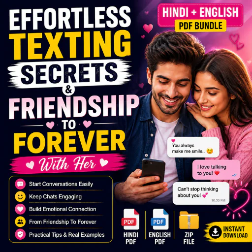 Effortless Texting Secrets & Friendship To Forever – Hindi + English Relationship Guide PDF Bundle